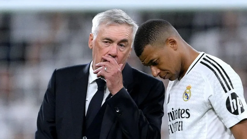 mbappe-anceloti-1-1024x575 Ancelotti afirma que Mbappé é fácil de lidar: "Chegou com o espírito perfeito"